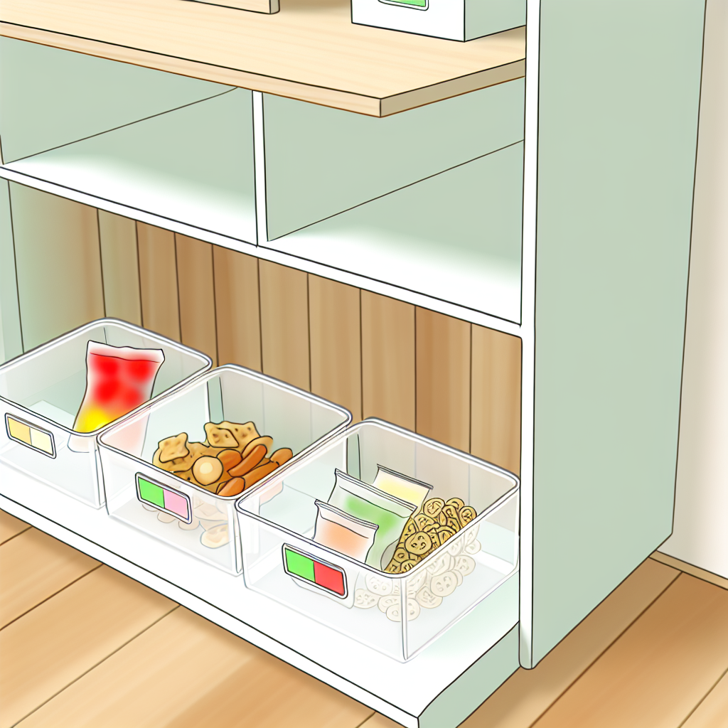 Kids snack organization